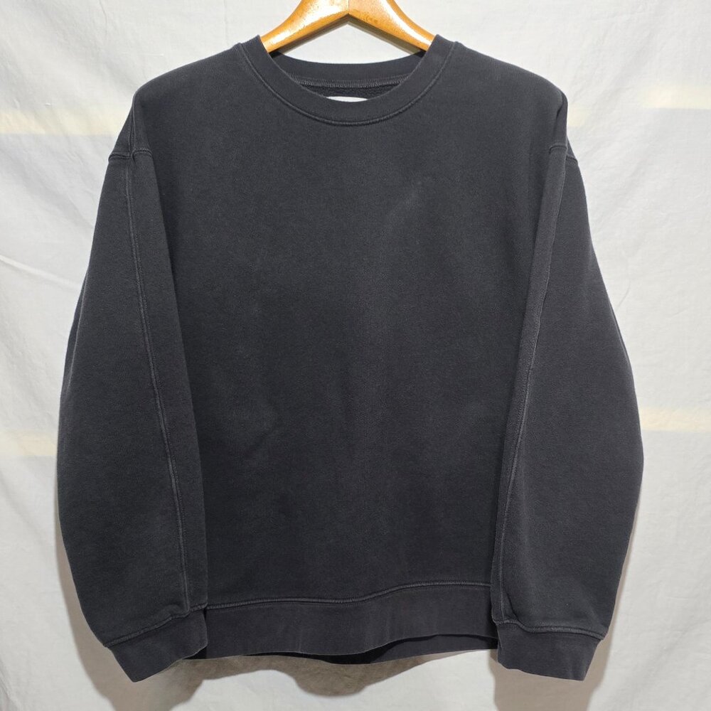 PARACHUTE Made in USA 100% Organic Cotton Classic Crewneck Sweatshirt Blue L*